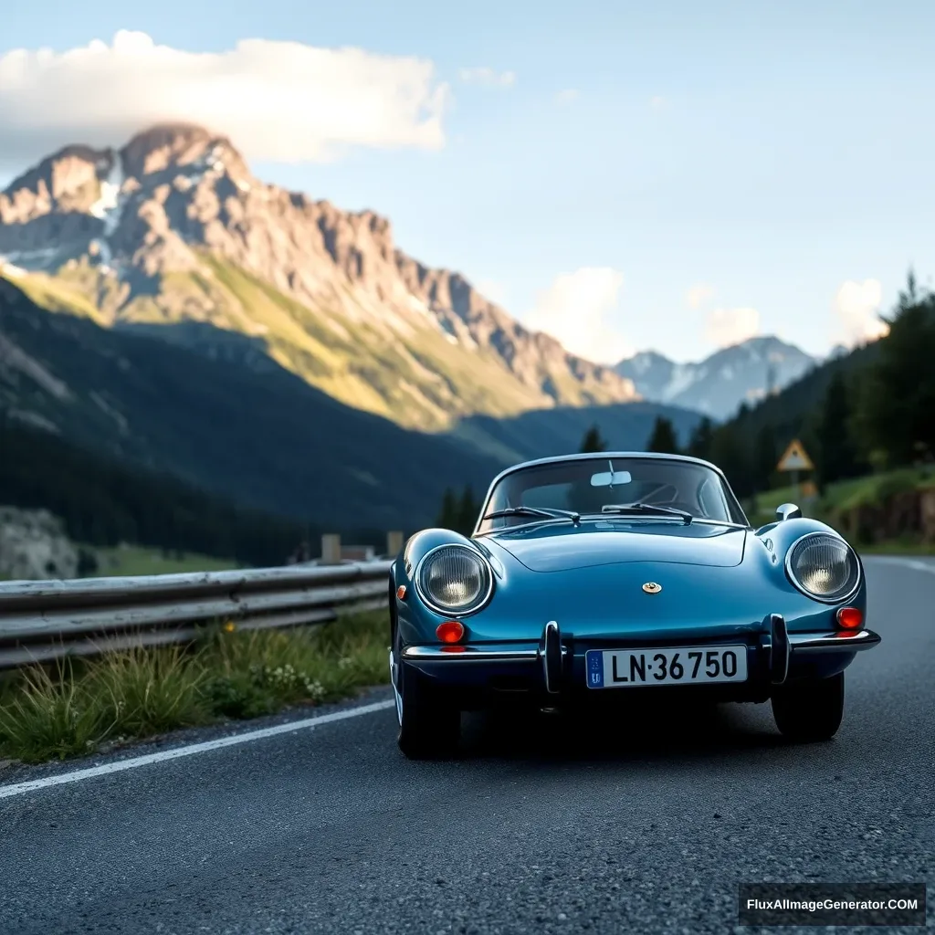 Alpine A 110 on a French road - Image