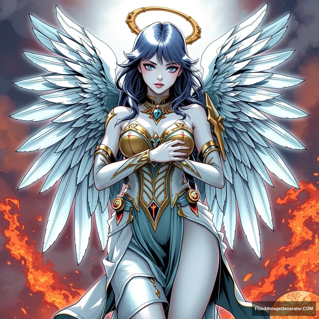 "Female manga archangel"