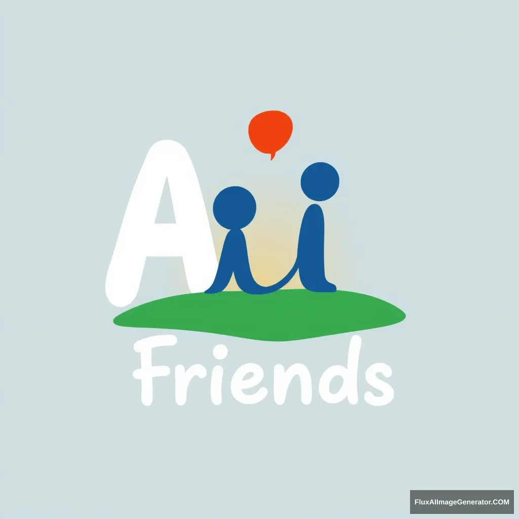 "Please create a logo that includes the letters AI Friends."