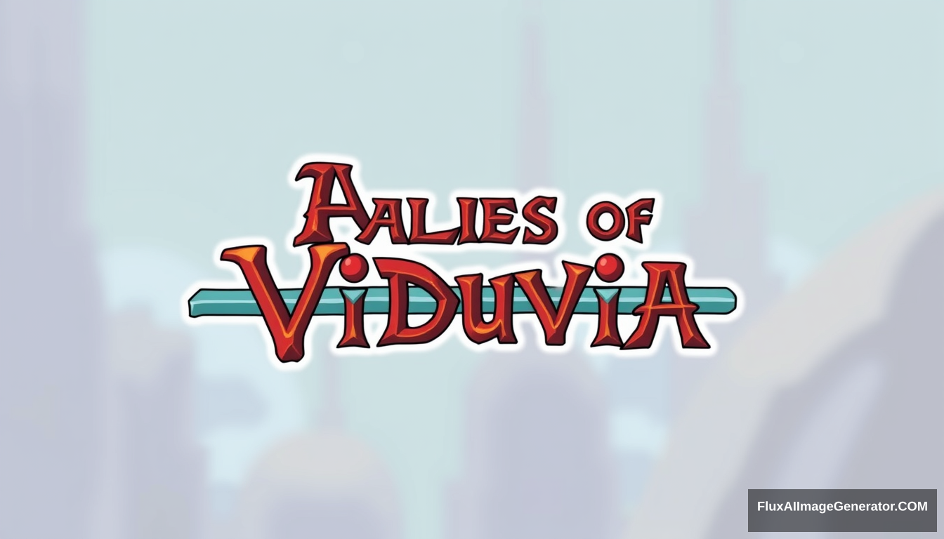 A text logo that says "Tales of Viduvia" in Adventure Time cartoon style. - Image