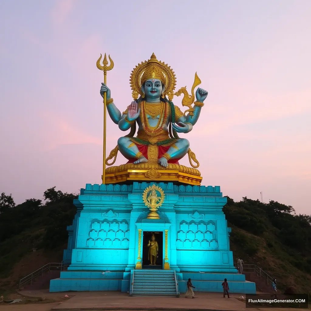 Tamil God Murugar on hill