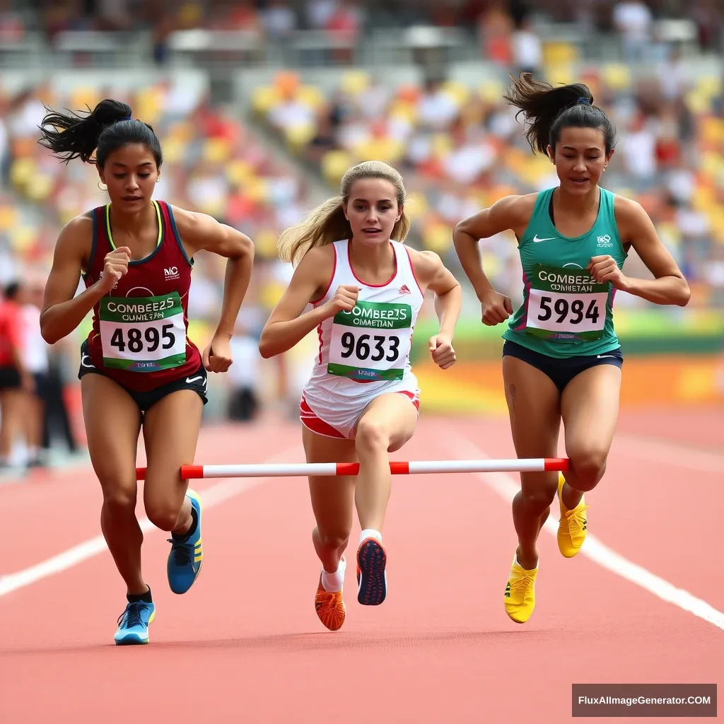 Olympic Women's 100 Meter Three-Legged Race