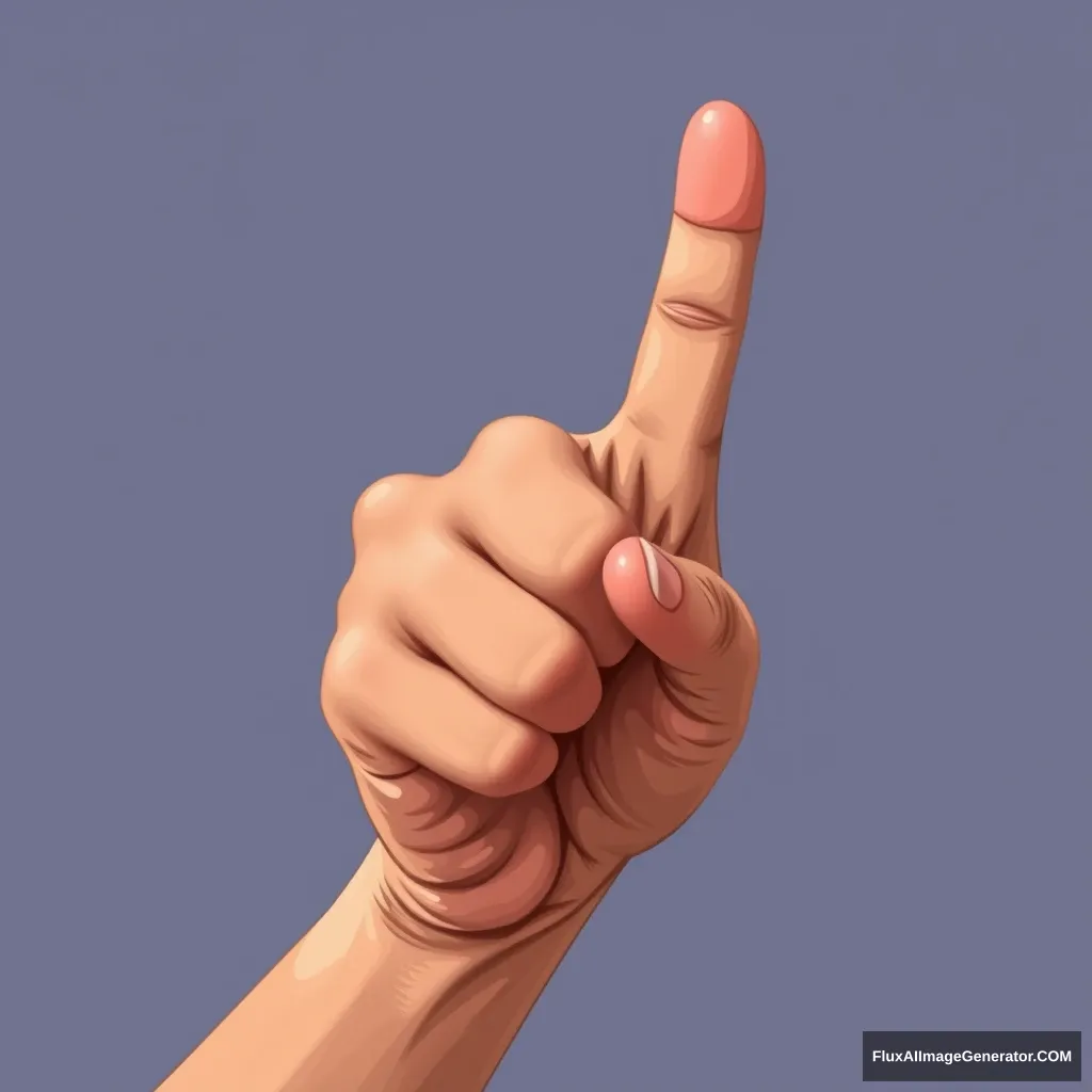 portrait, hand, thumb up, cel shaded art