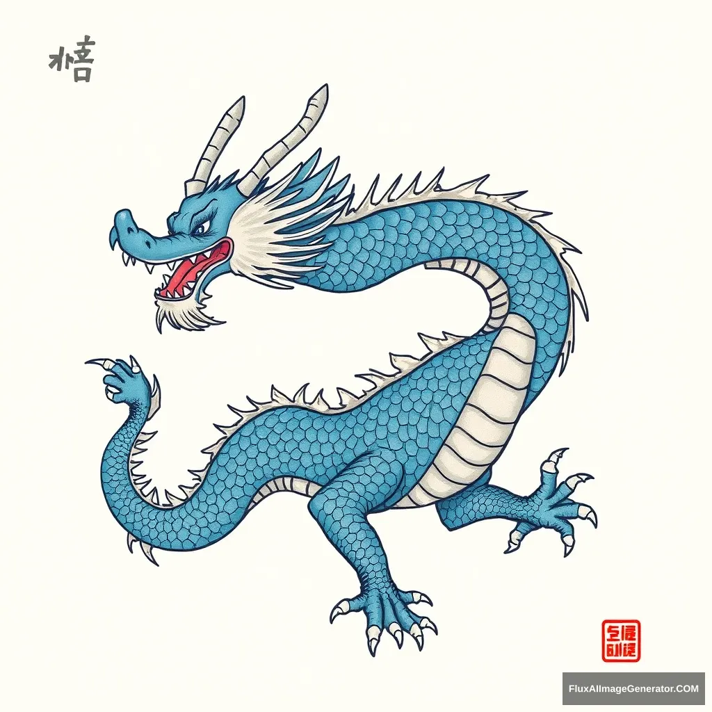 Korean blue dragon