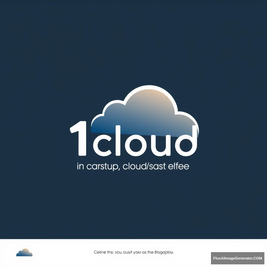 Design a logo for 1cloud, which provides one-stop cloud services. - Image