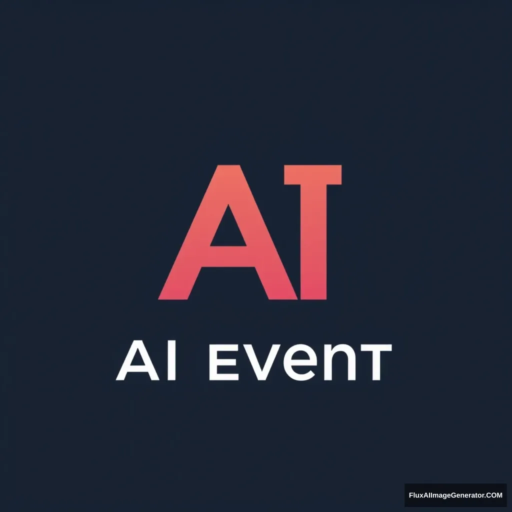 For an AI event, I need an image that represents the letters AI. Logo emblem, future color.