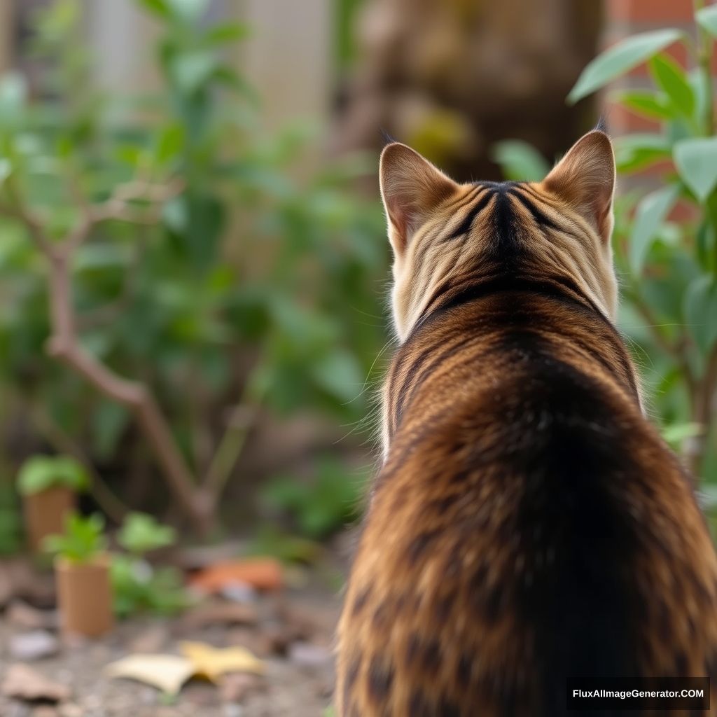 Cat in back - Image