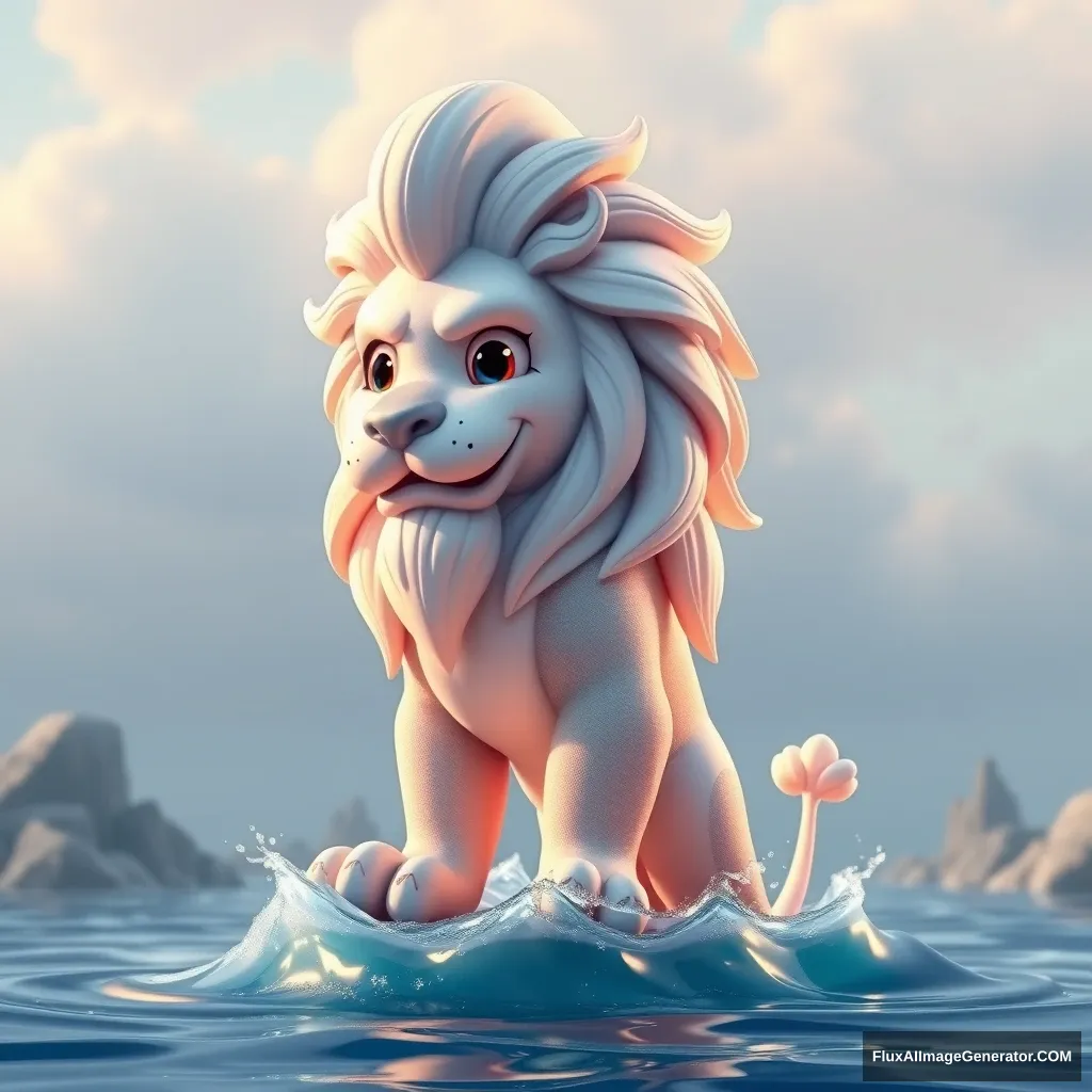 Imagine a Pixar-style Merlion. - Image