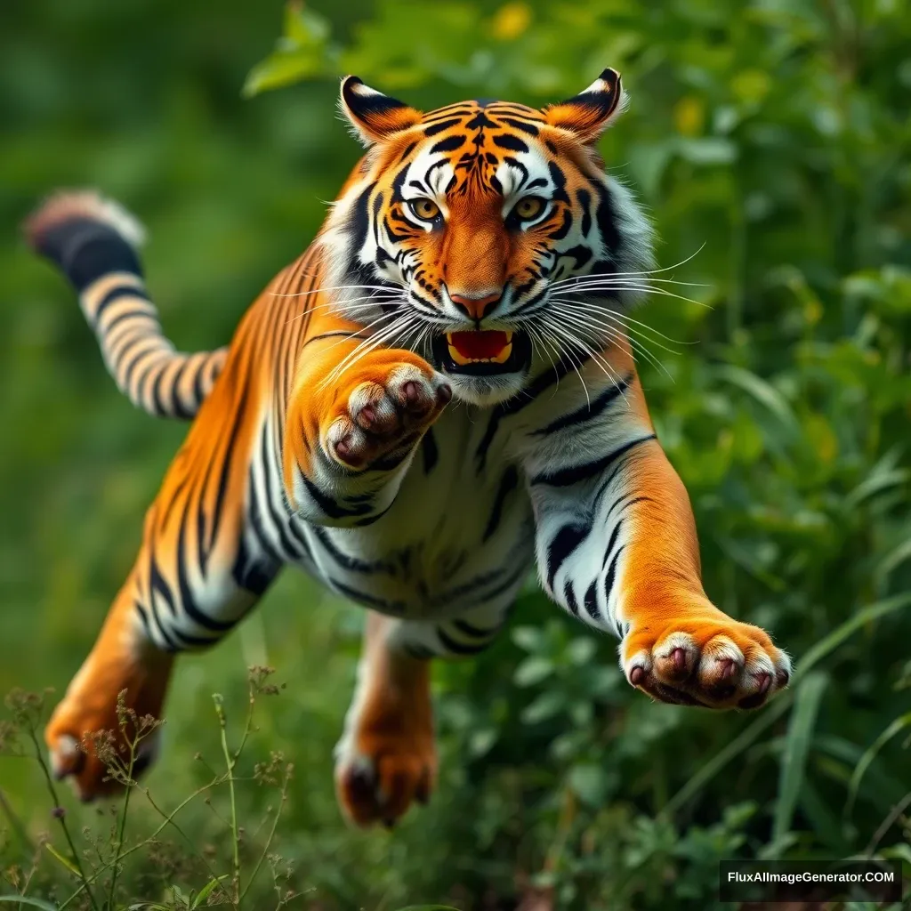 Jumping tiger - Image