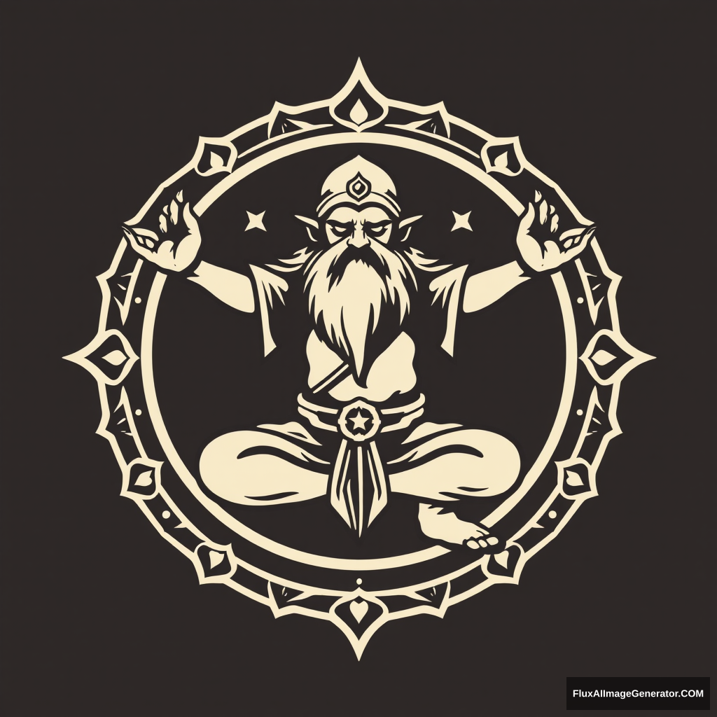 The emblem of the powerful dwarf yoga Tolkien.