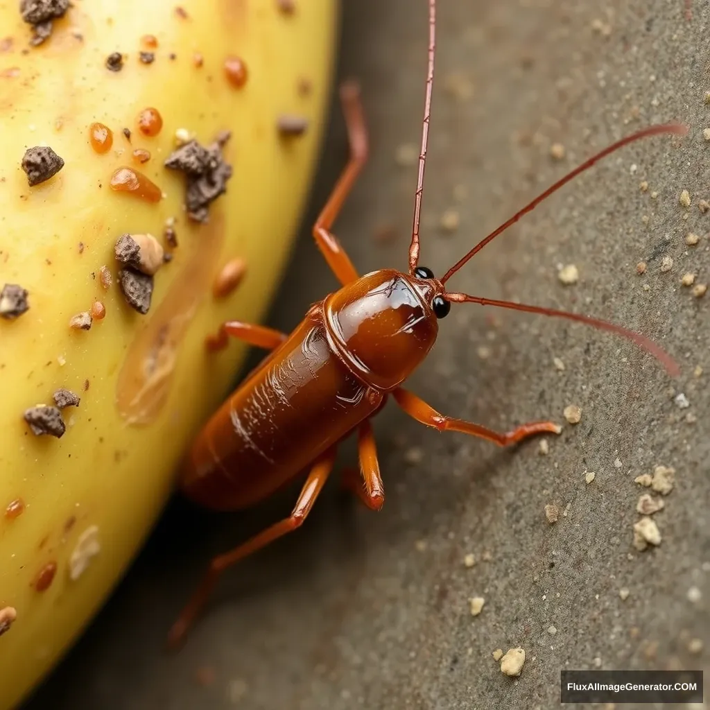 Cockroach that eats bananas