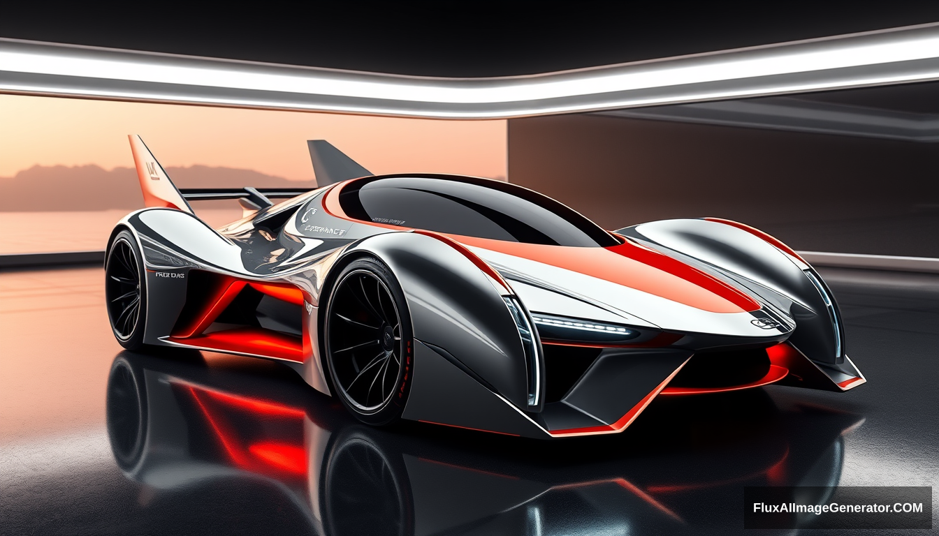 concept car, as designed by Syd Mead, inspired by the F15 fighter, 4k, photographic. - Image