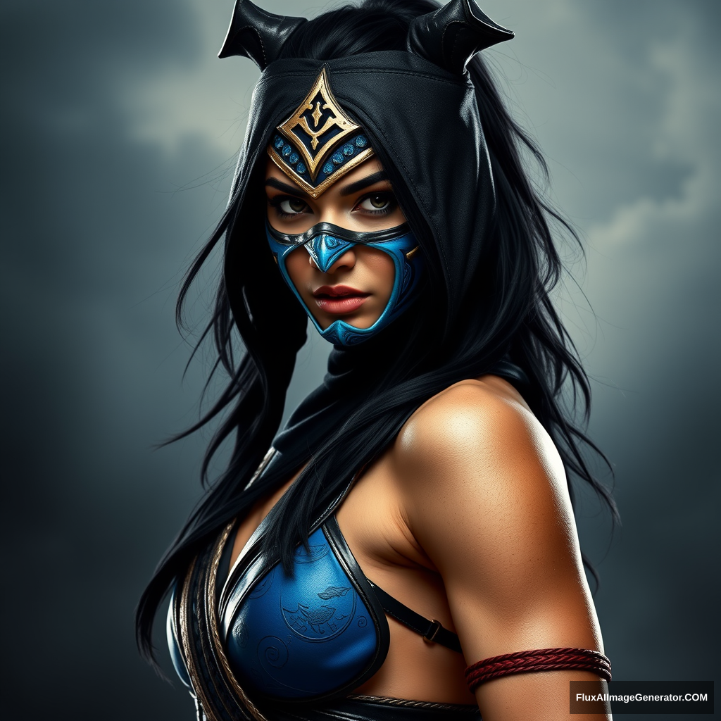 Kitana from Mortal Kombat as a real life human female. - Image