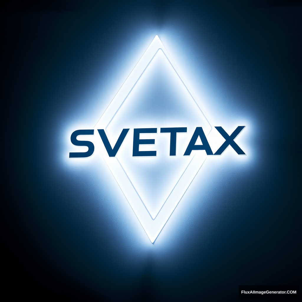 Modern “SVETAX” LED luminaire logo - Image