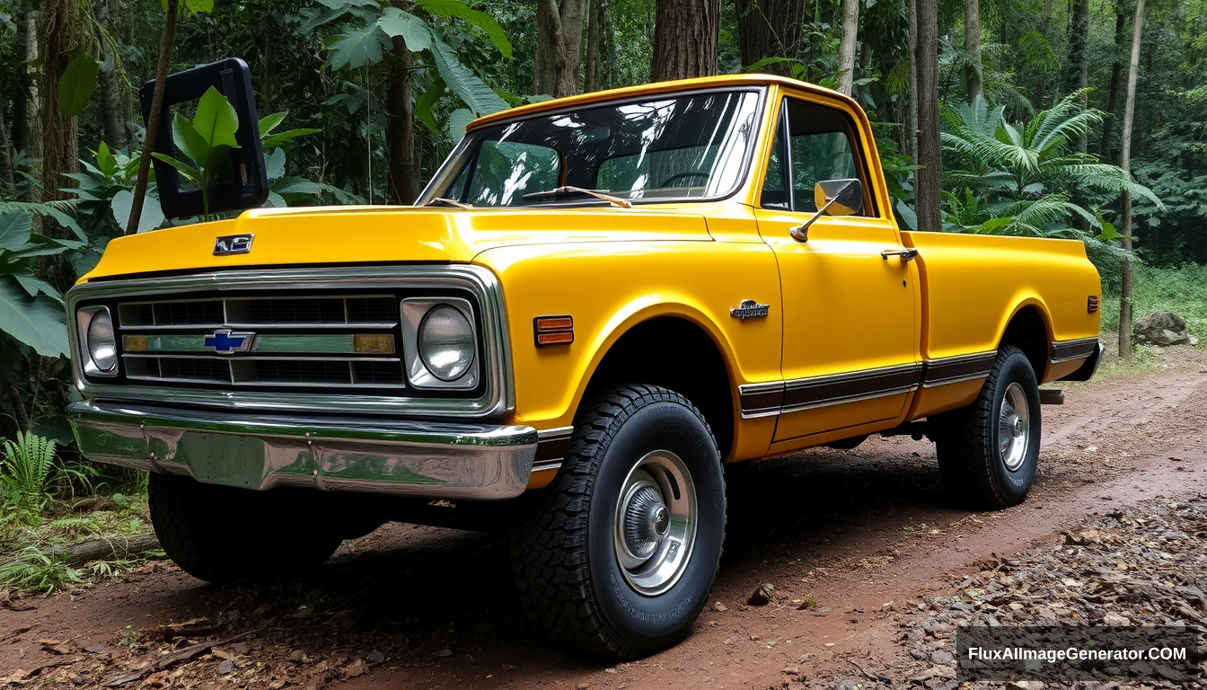 1972 C10 pickup in the jungle - Image