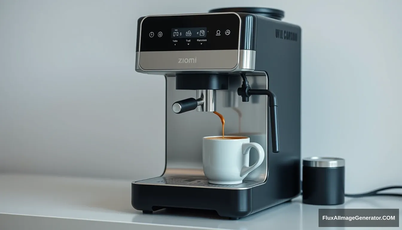 A coffee machine, beautiful, xiaomi style.