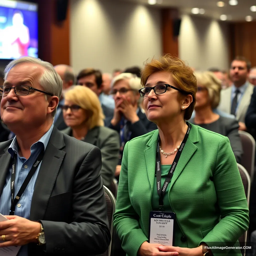 "People waiting for the shareholders' meeting." - Image