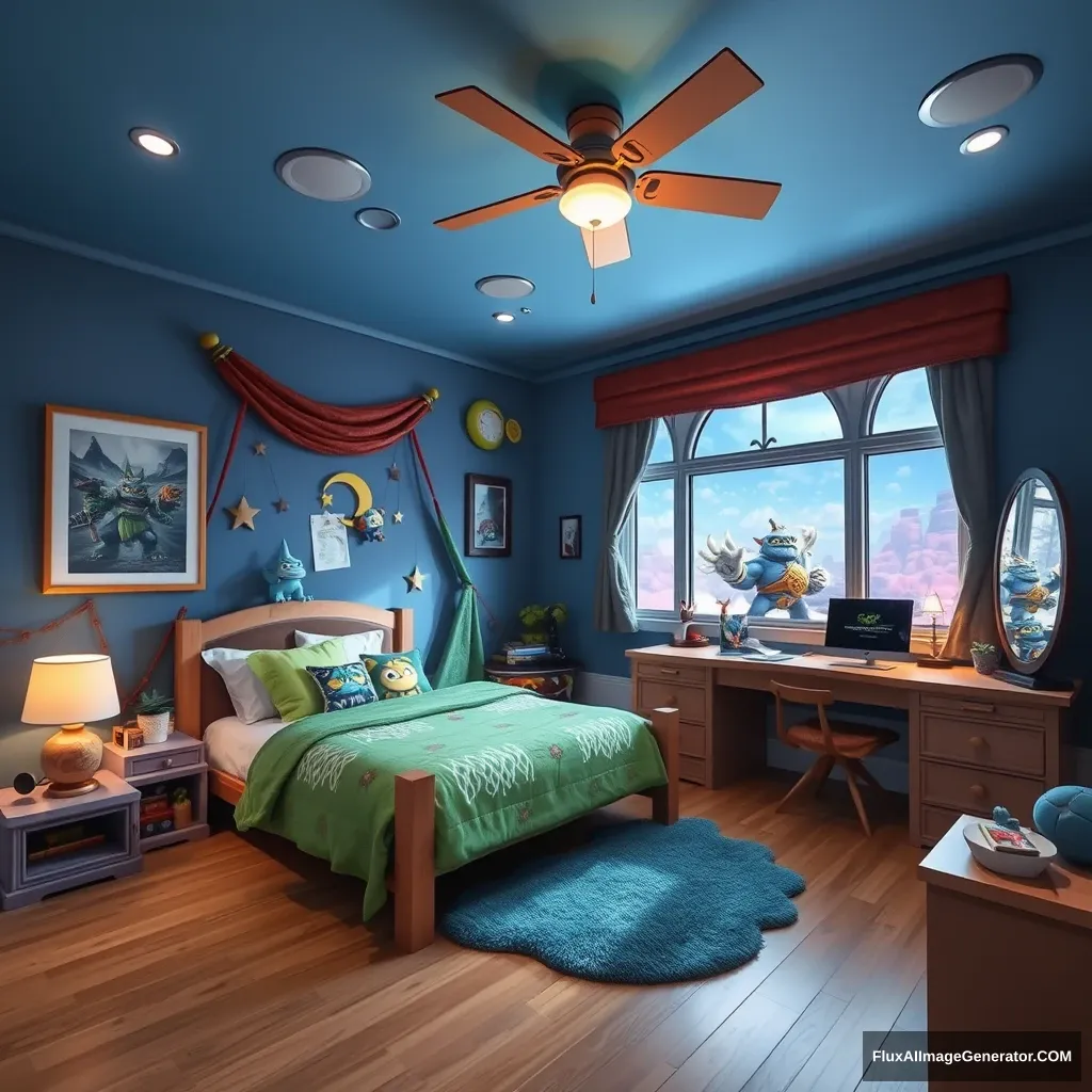 A real bedroom with Skylanders style