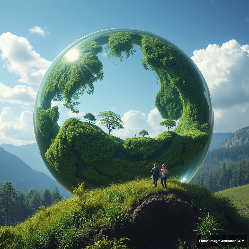 An ecological, but realistic, future. - Image