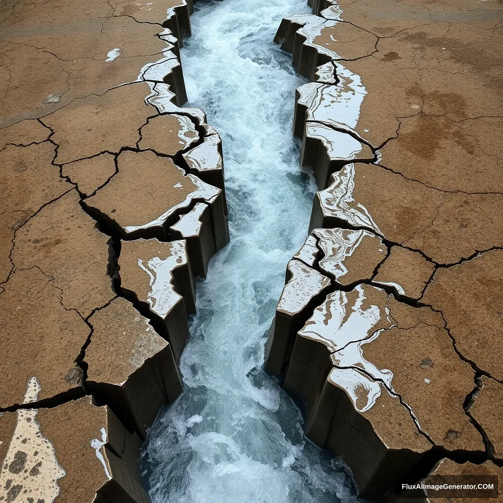 "Cracks in the floor, water gushing out." - Image