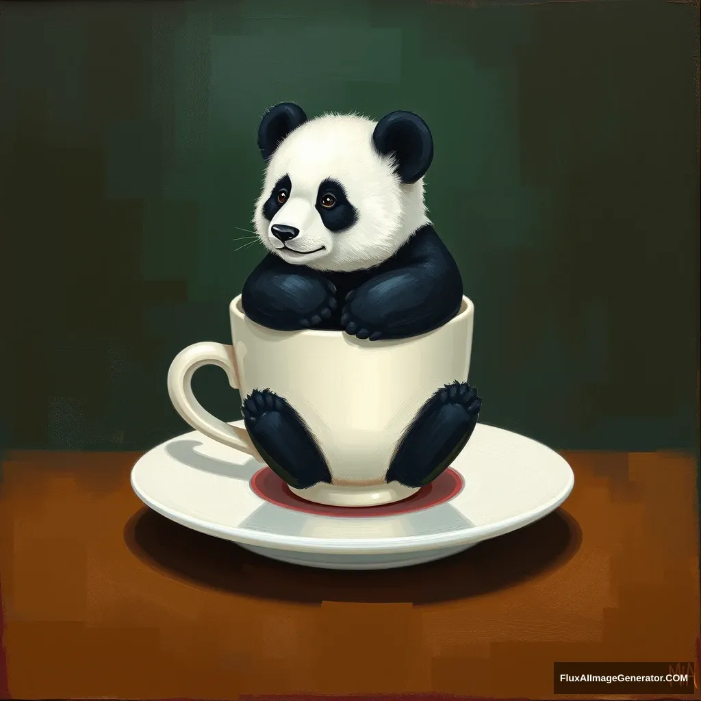 'Panda on the cup'