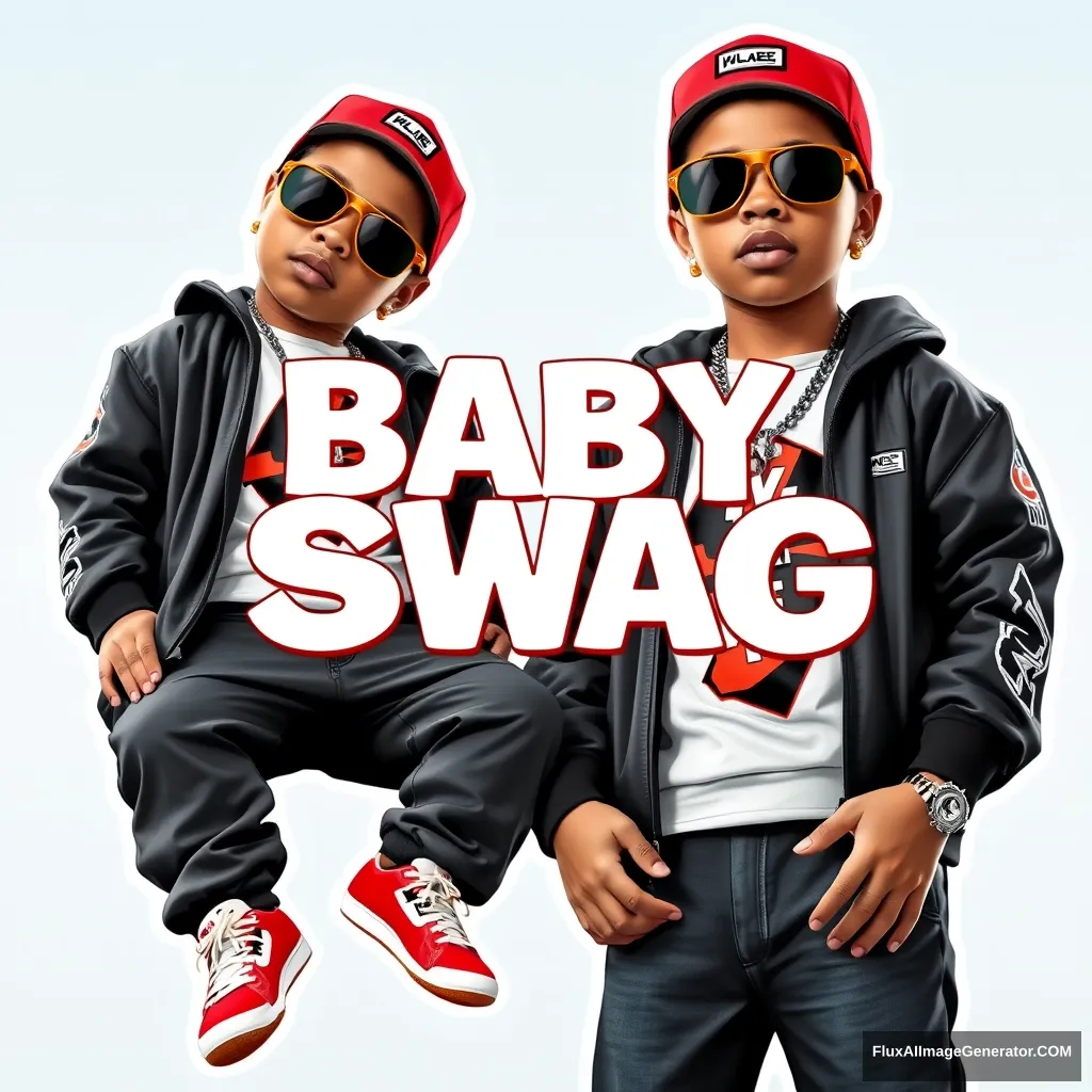 Rapper baby swag collage