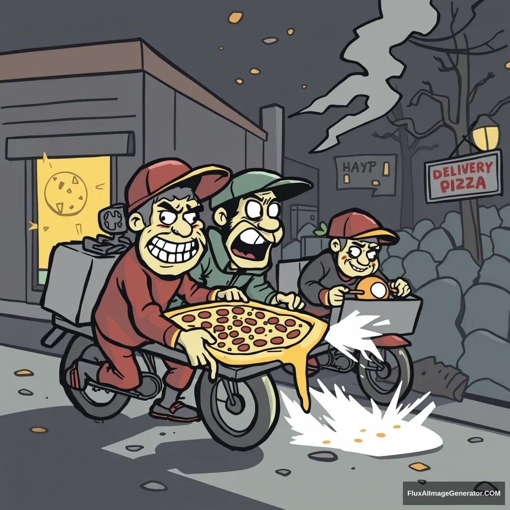 Pizza delivery maniacs - Image