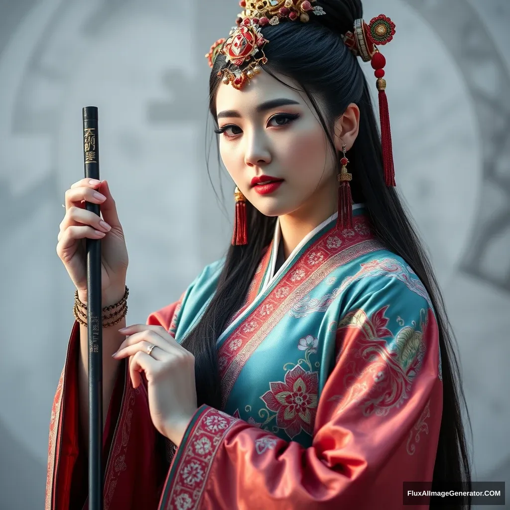 A Chinese ancient costume beauty in high definition