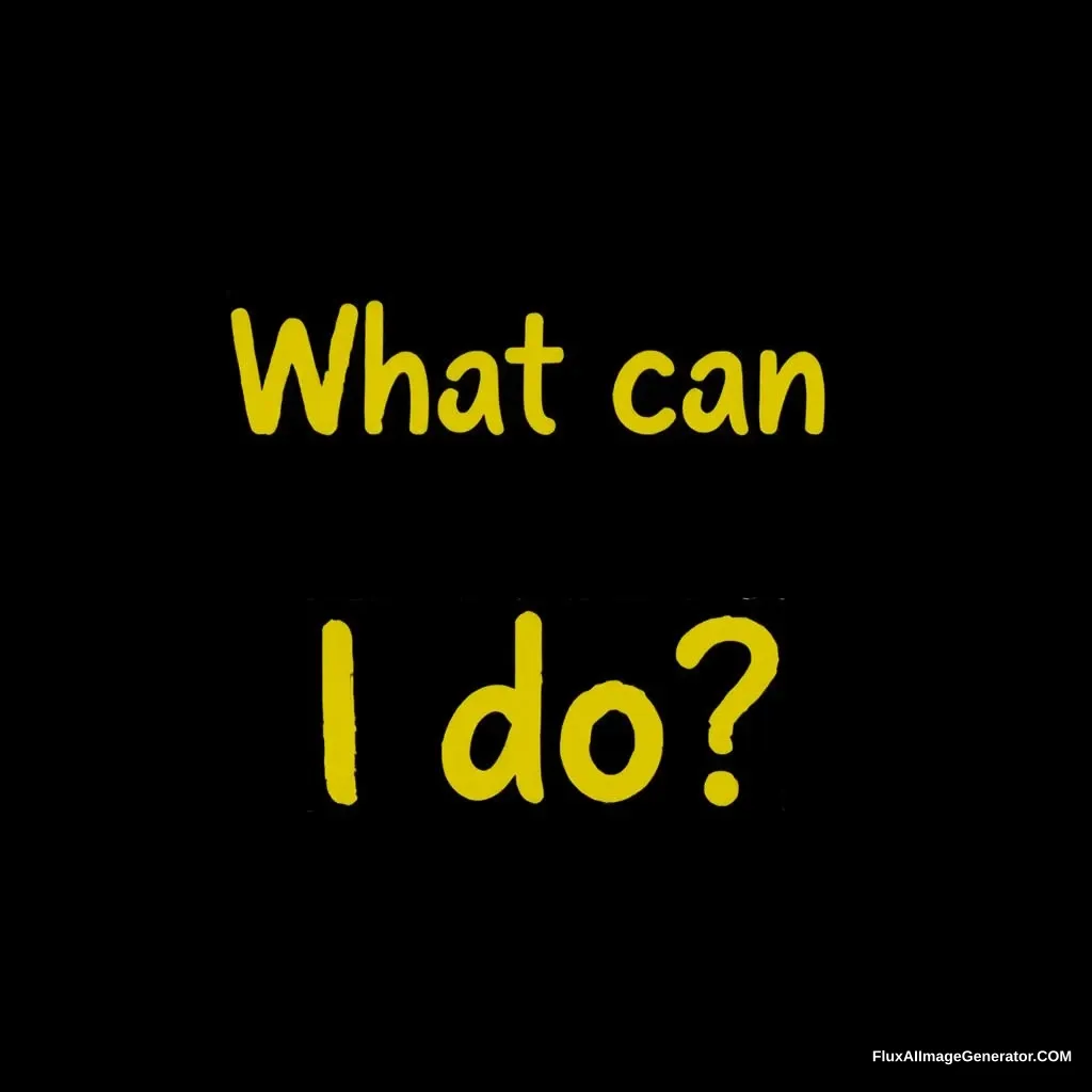 What can I do? - Image