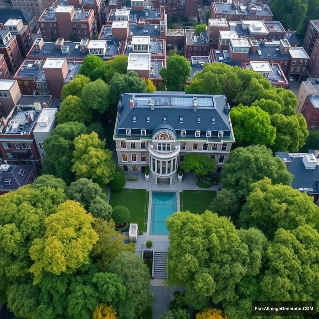 Primary Residence (View From Above):

Location: Upper East Side, New York City

Size: 30,000 square feet, 4 stories, with a massive garden across the boundaries of houses about 50 meters each

Value: $200 million

Features:
• 10 bedrooms, 15 bathrooms
• Indoor swimming pool
• Home theater
• Private gym
• Rooftop garden and entertaining space
• Underground parking for 10 cars
• State-of-the-art security system
• Smart home technology throughout
• Private elevator
• Wine cellar with capacity for 5,000 bottles
• Art gallery showcasing rare and valuable pieces