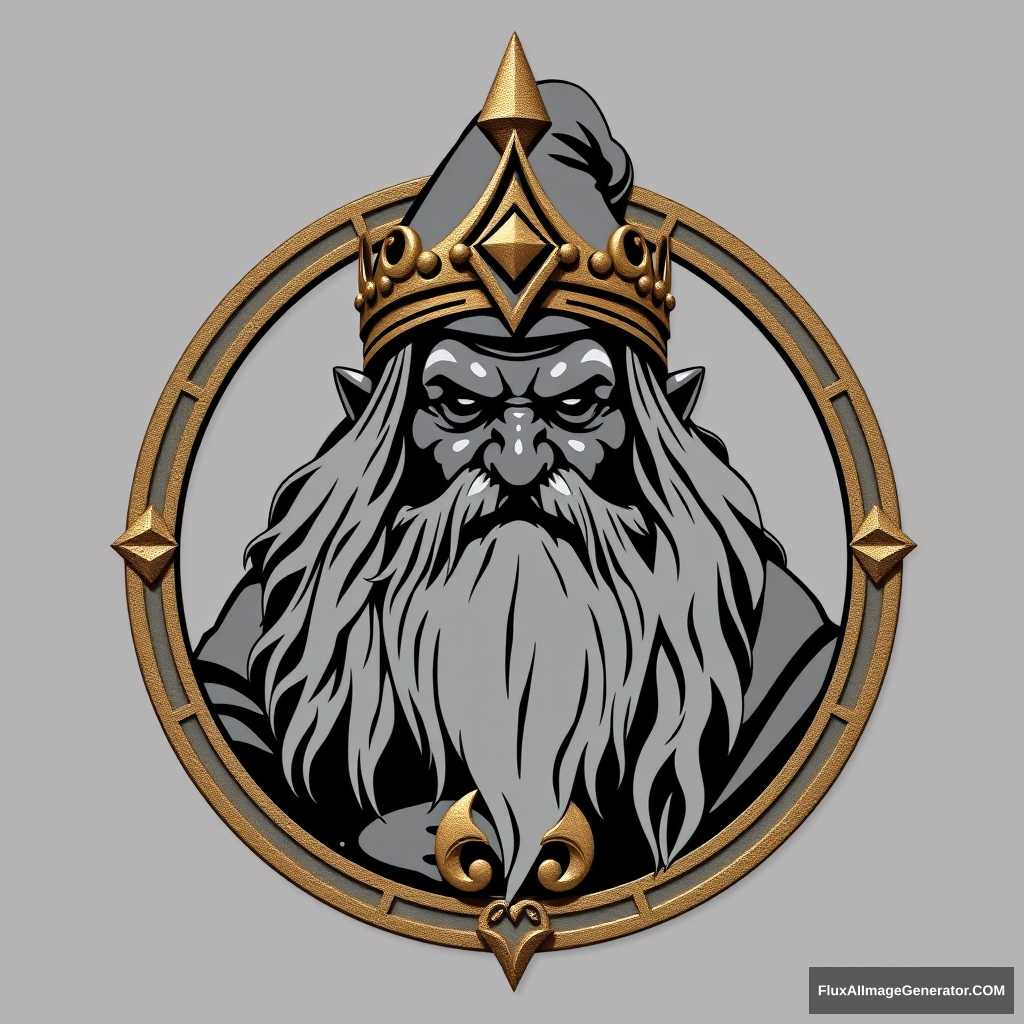 The emblem of the yogi dwarf is the grey Lord of the Rings.