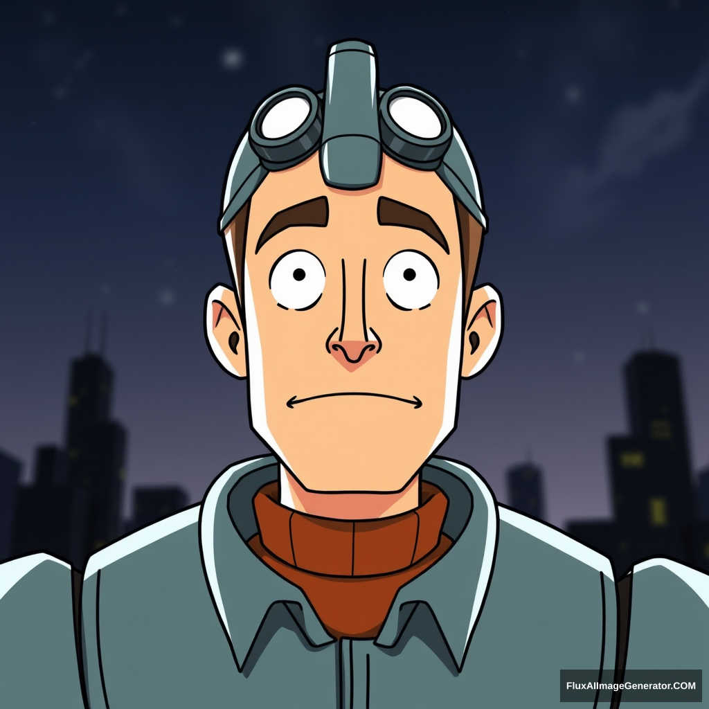 Dean McCoppin from Iron Giant in the original style of the movie