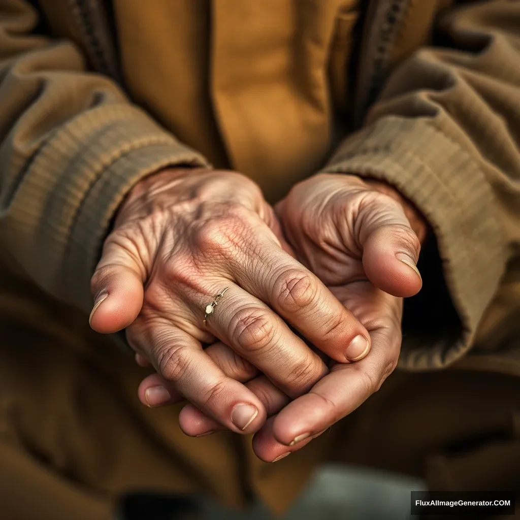 an old man's hands