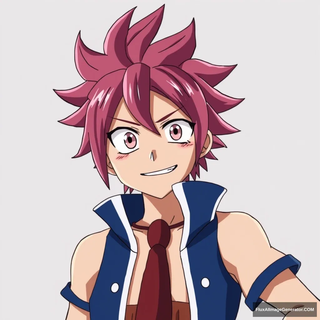 Image of Natsu, the protagonist of the anime Fairy Tail. - Image