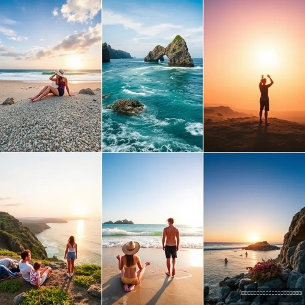 "Summer tourism outputs 6 sets of styles, each with 6 images." - Image