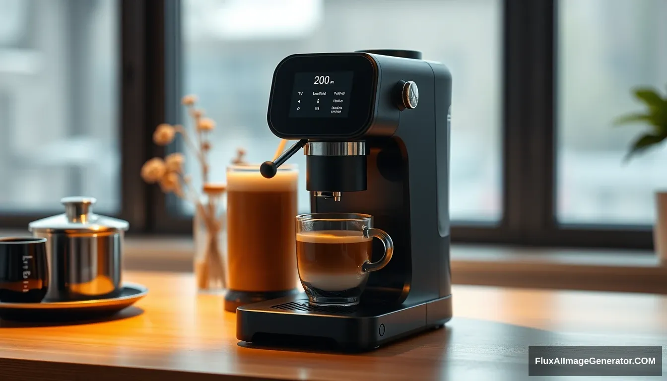 A coffee machine, beautiful, xiaomi style.