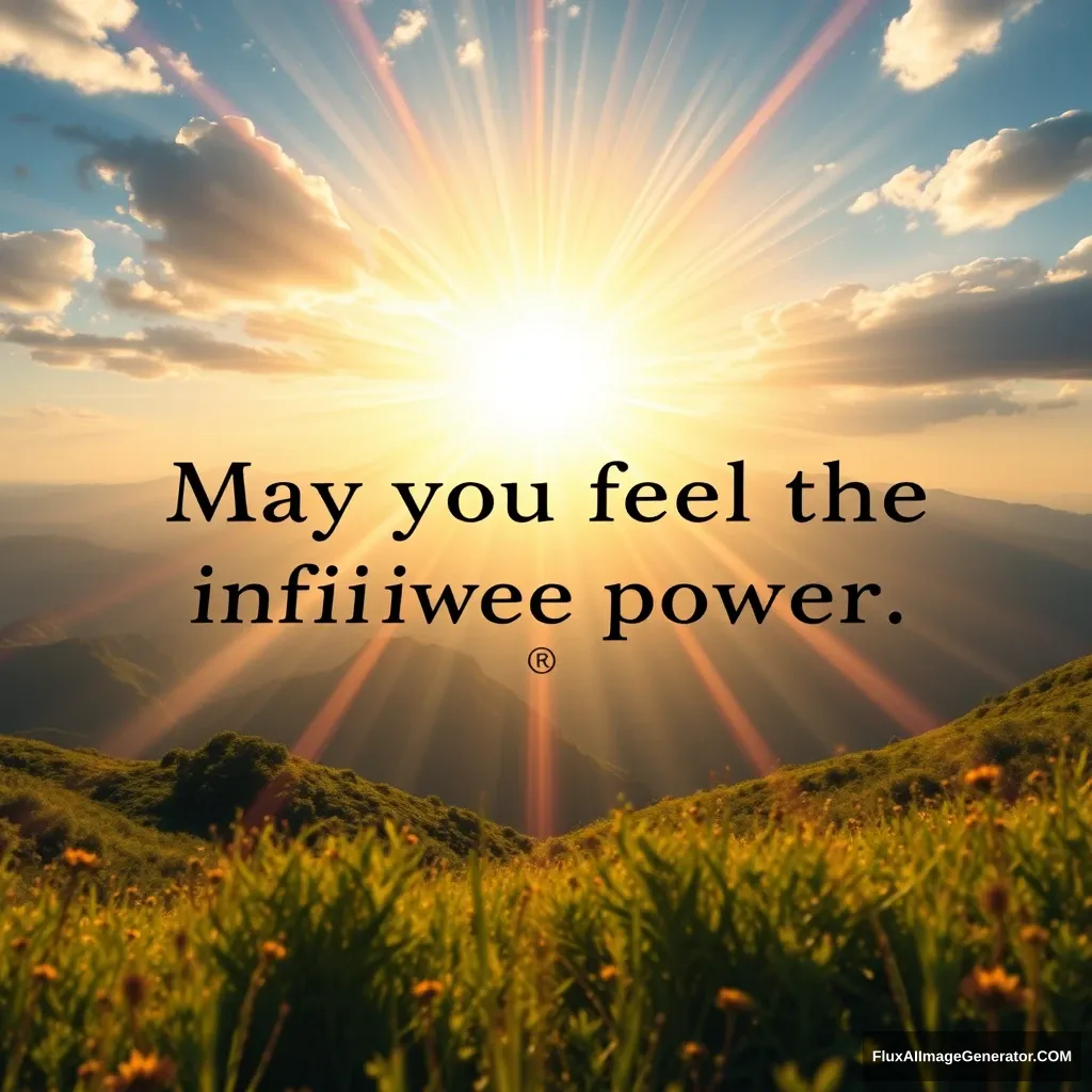 May you feel the infinite power within. - Image