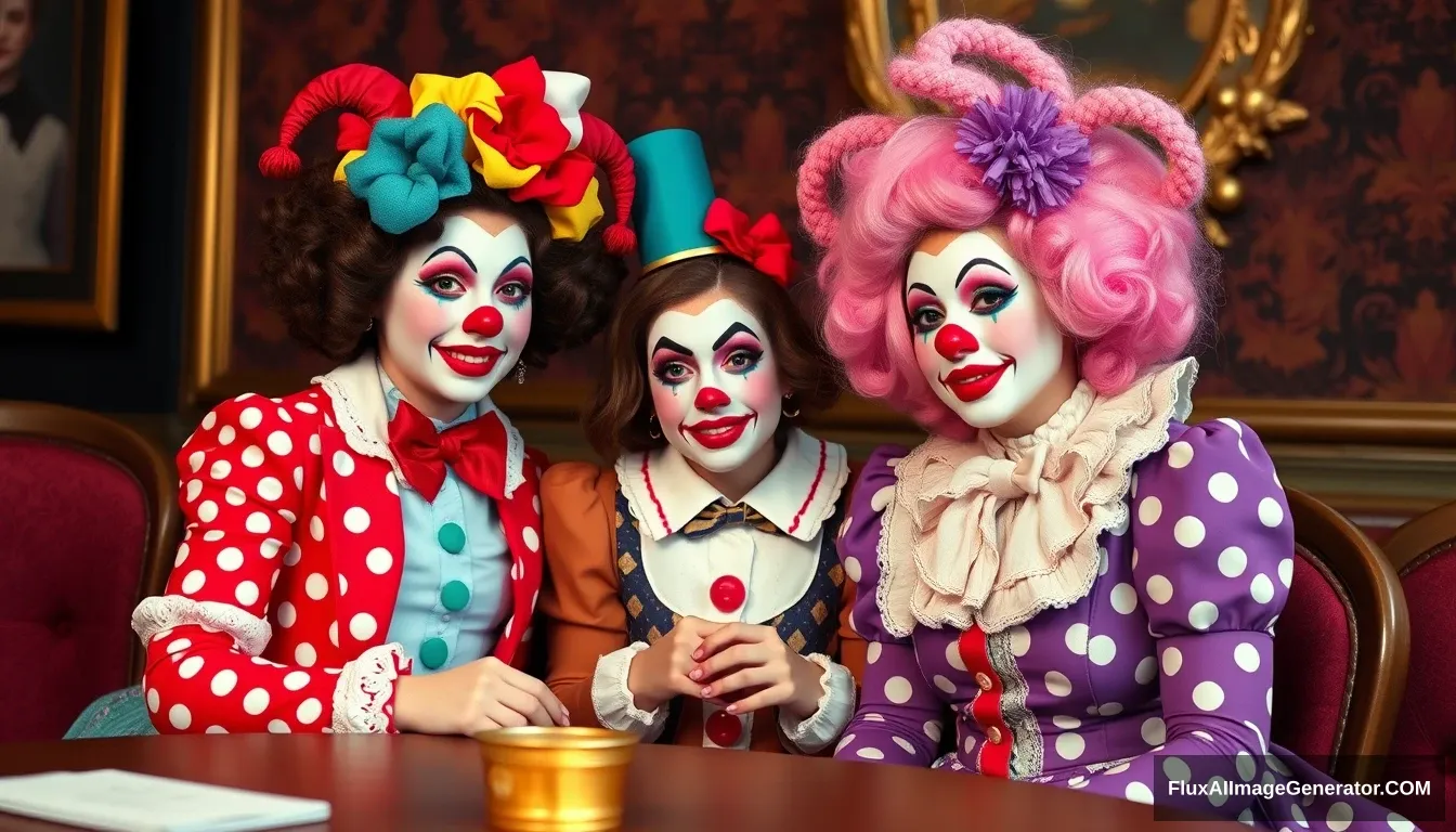 An extremely posh and prestigious clown school for middle-school girls. - Image