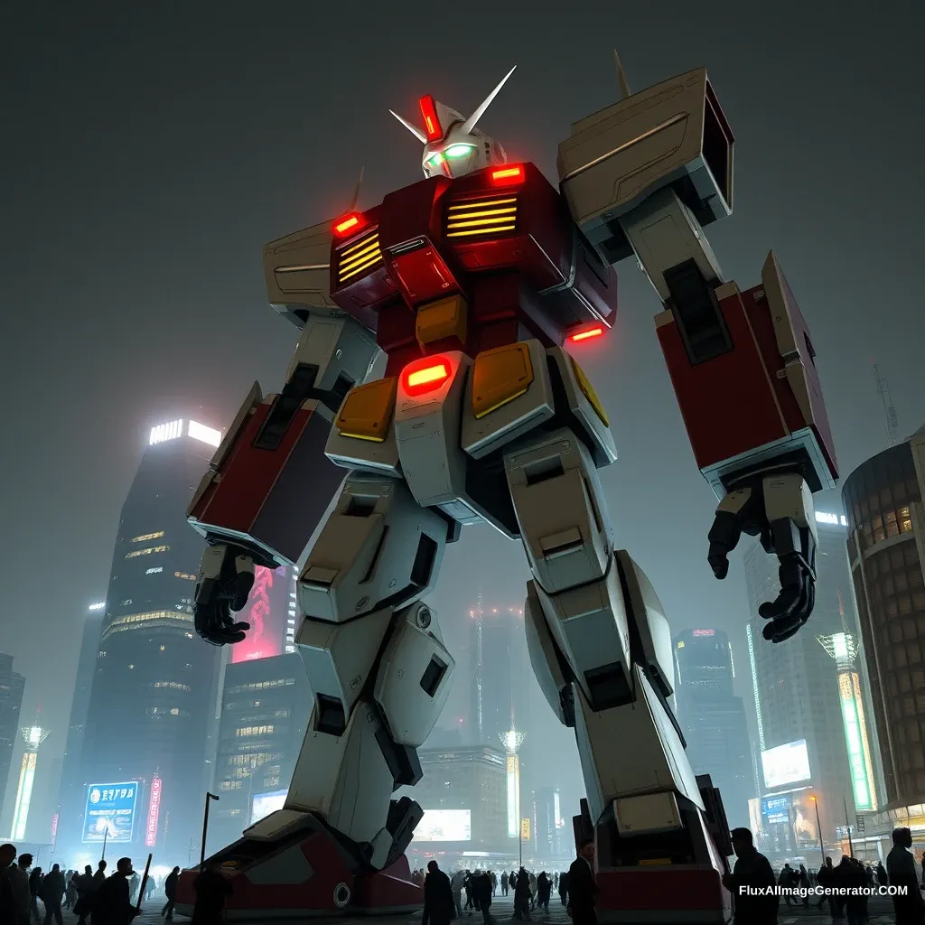 "A giant robot has appeared in the city." - Image