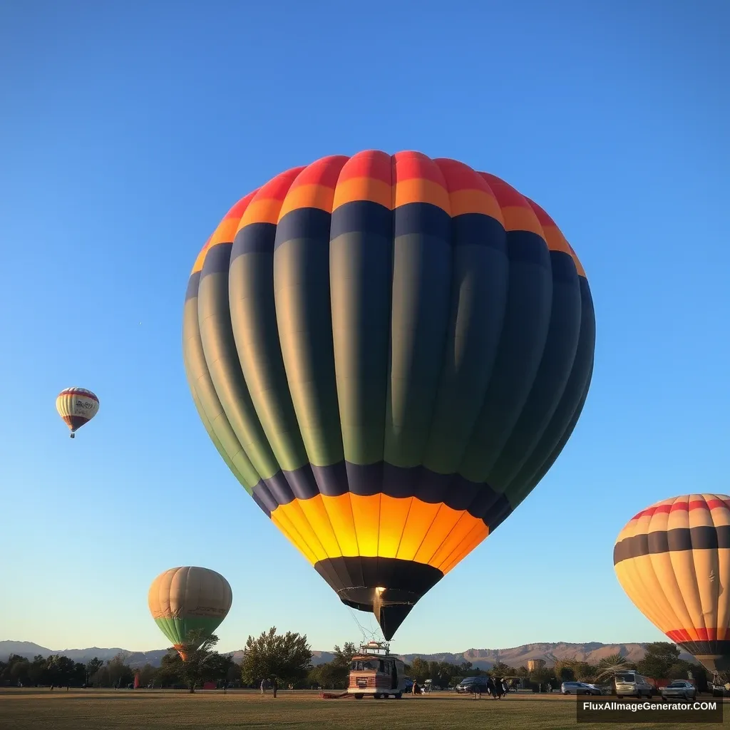 A hot air balloon