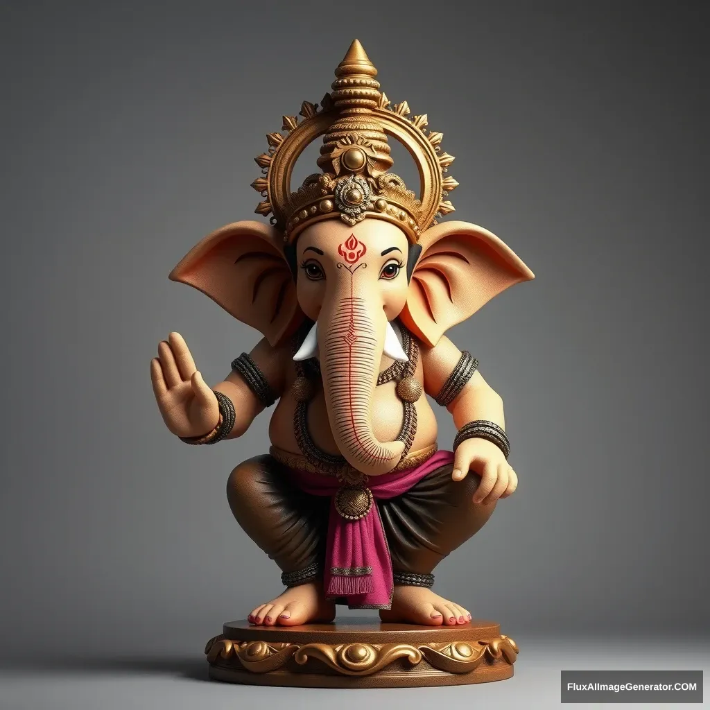 Create a new avatar of Ganesh, the Indian god.