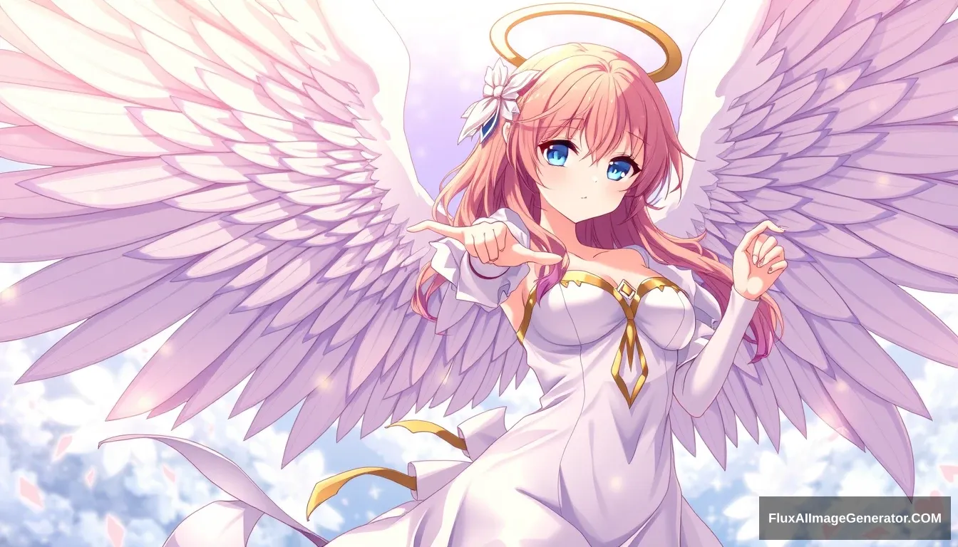 "Female Anime Archangel" - Image