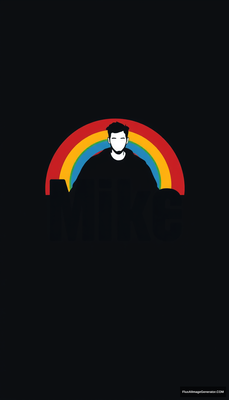 Create a "Mike is gay" logo. - Image