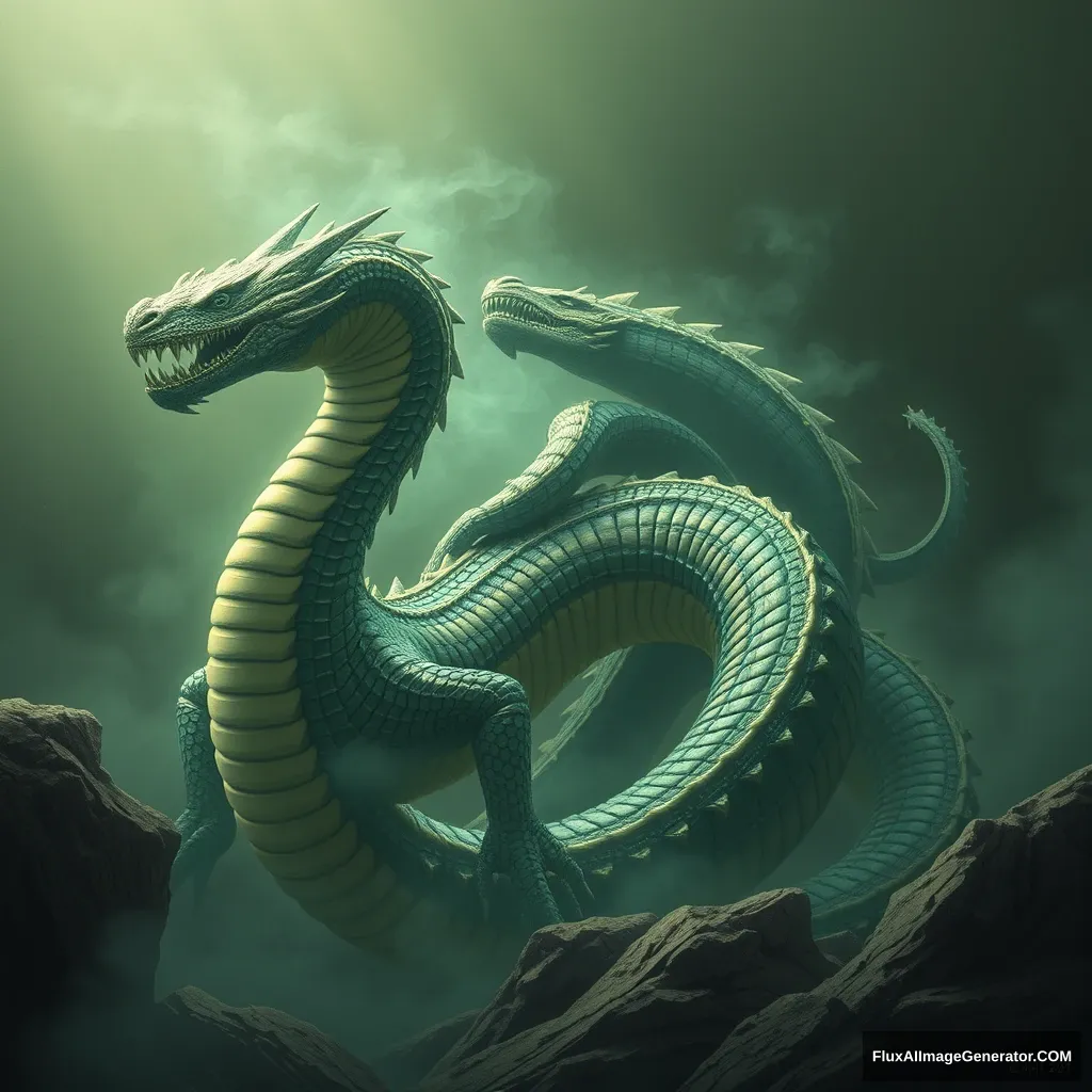 Titanoboa evolved into a dragon.