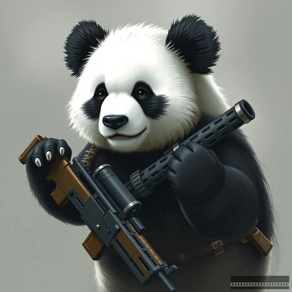 Armed panda