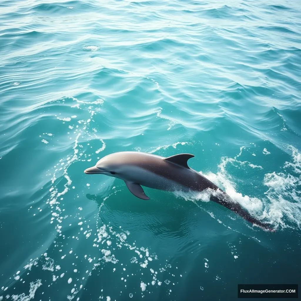 A dolphin on a surfboard swims through the waves of the working week.