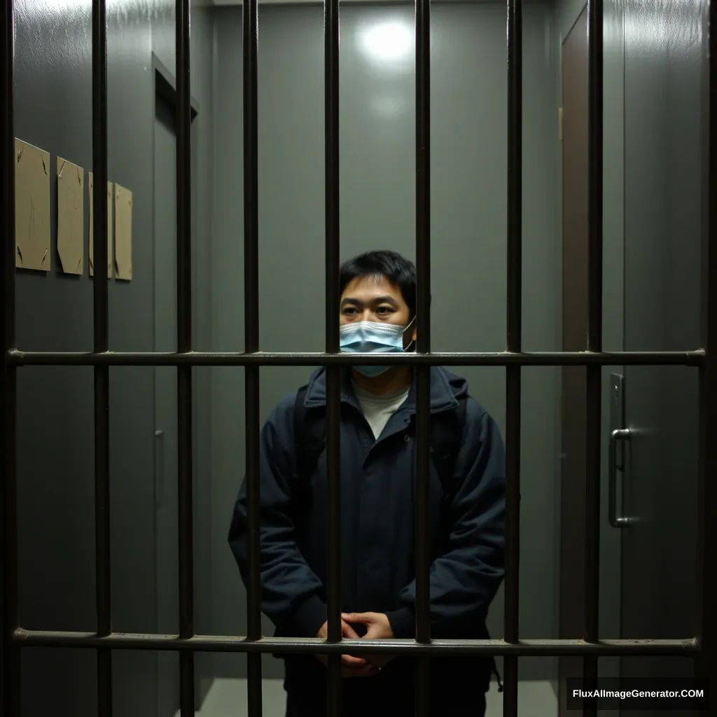 (asian) person in custody in a hong kong prison - Image