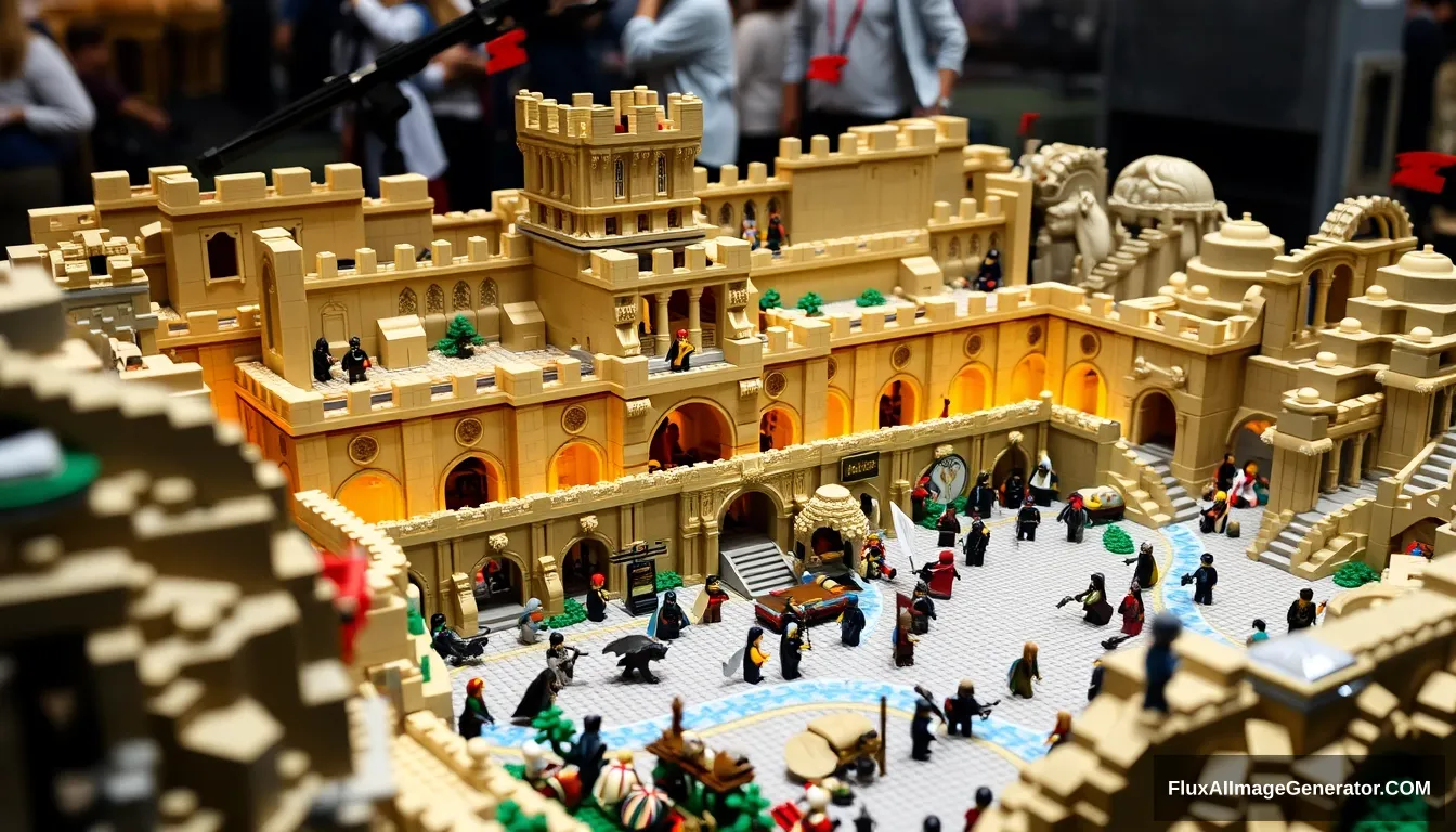 "Battle of Minas Tirith made with Lego" - Image