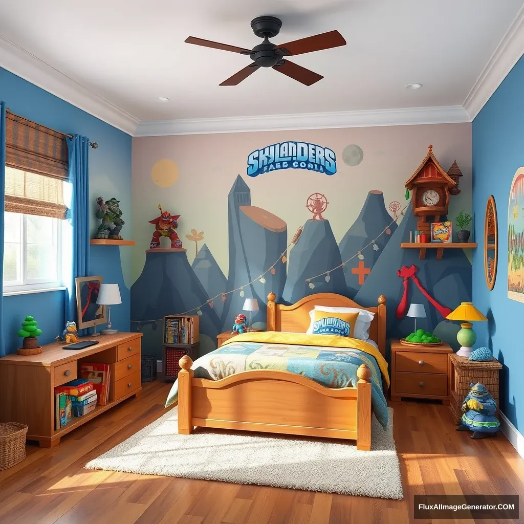 A real bedroom with Skylanders style.