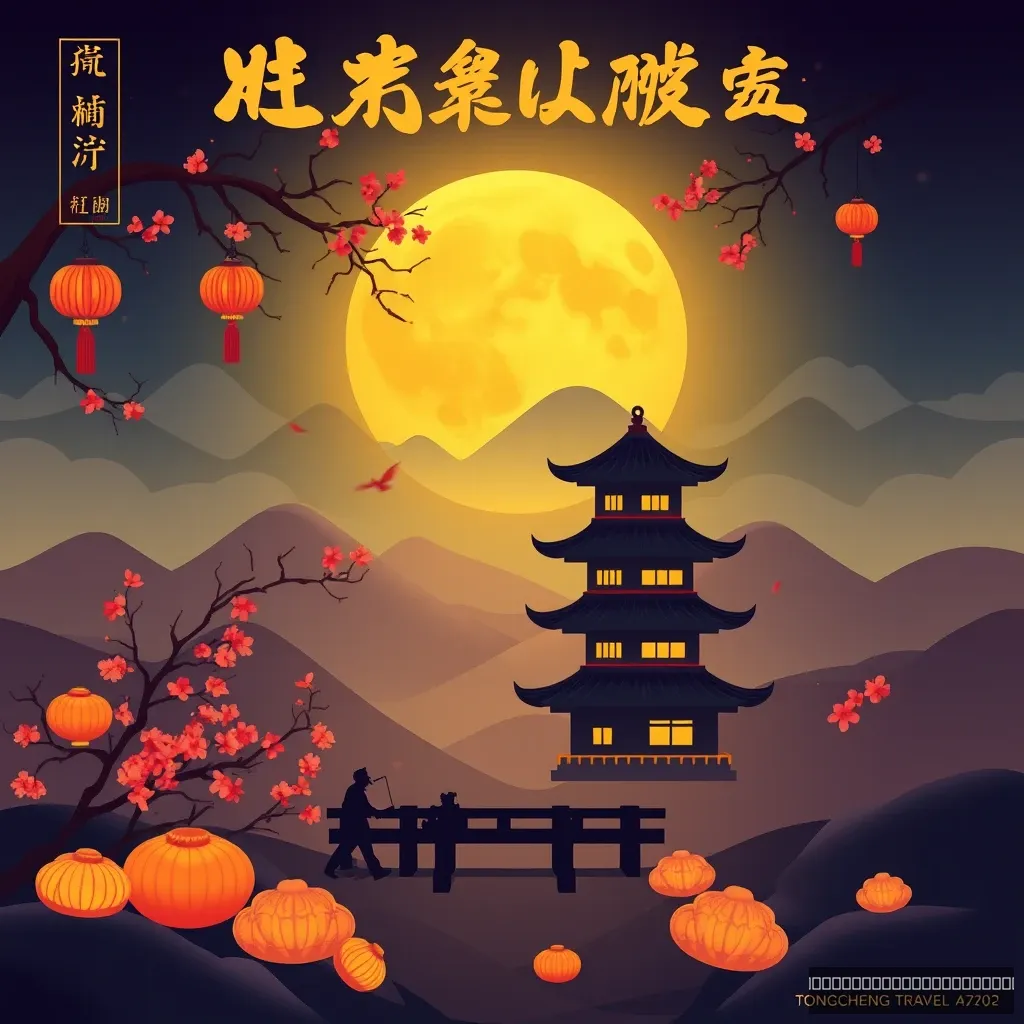 "Mid-Autumn Festival, a poster made for Tongcheng Travel, should have mooncake elements, and the size is 900*450."